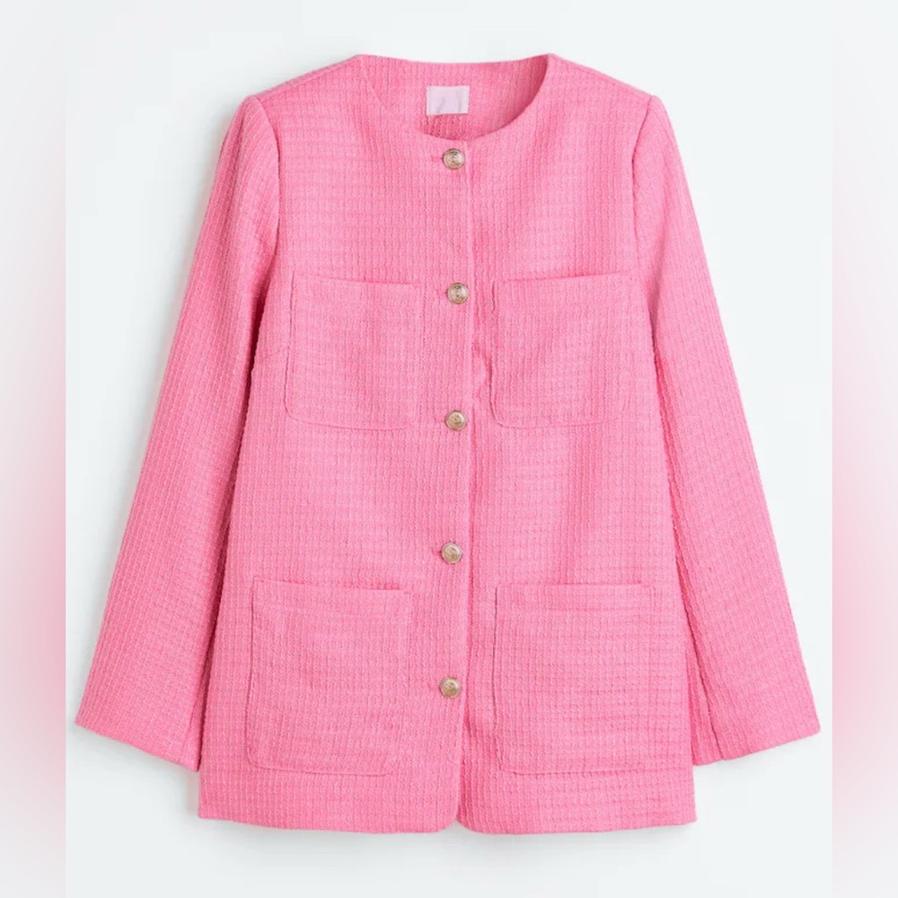 H&M Boucle Button down Blazer/Jacket - Picture 2 of 9